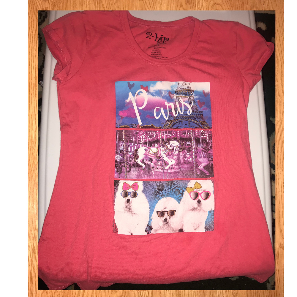 ⚜️ 2 Hip Paris Puppy T-Shirt (Size 14)